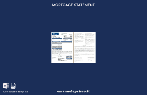 stile verificato Estratto conto mutuo bancario greco di Cipro, pagine, modello